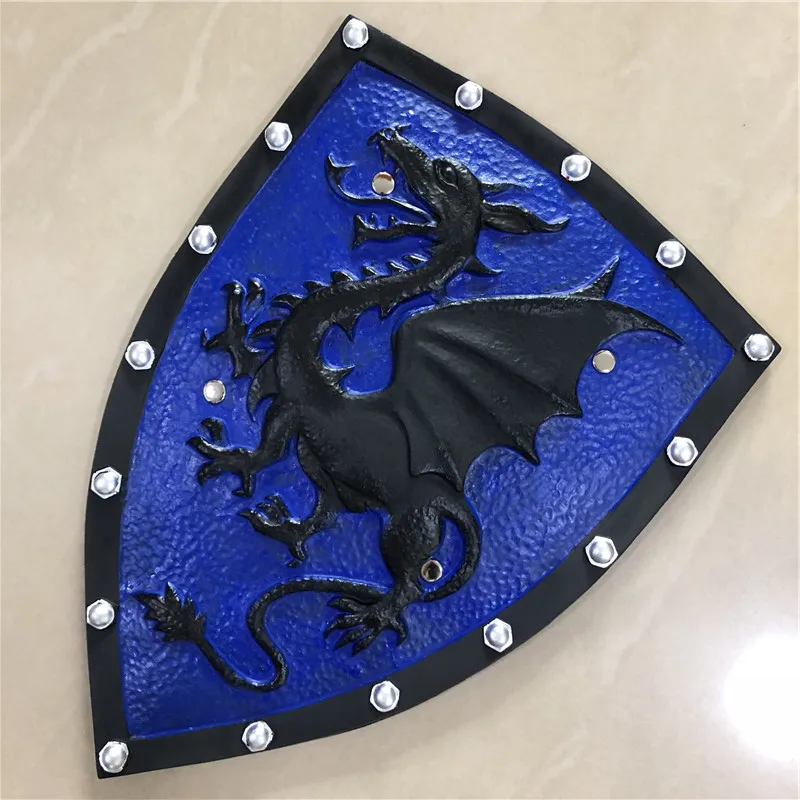 Movie Game Anime 1:1 Evil Black Dragon Dark Knight Shield Action Figure Model Halloween Cosplay Prop PU Weapon Kids Role Gift | Игрушки и