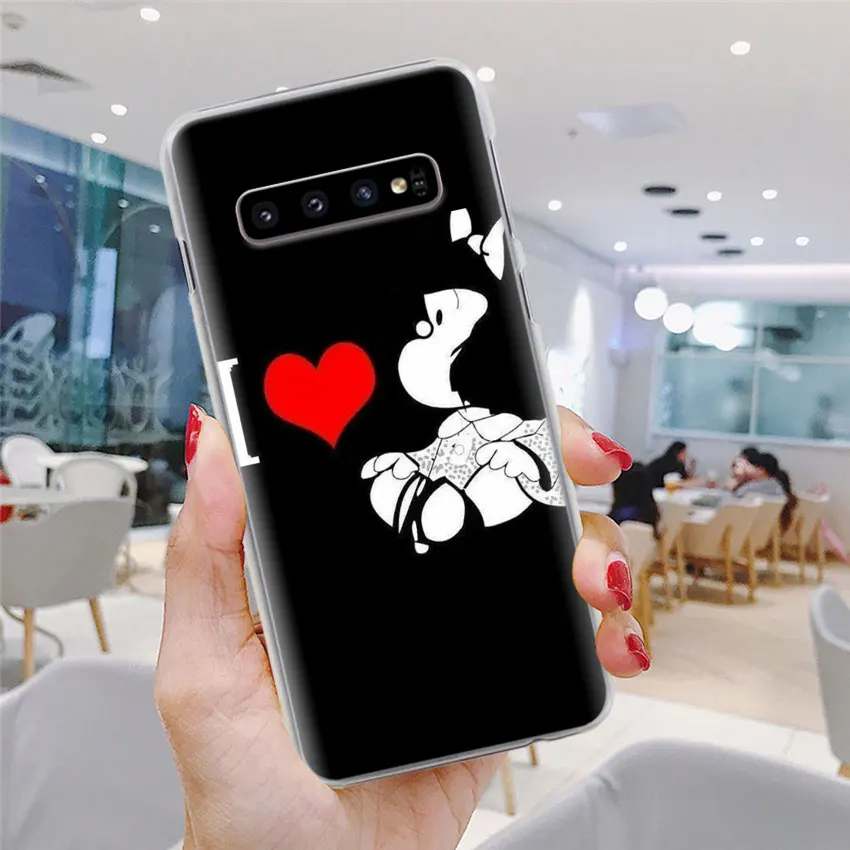Mafalda чехол для телефона для samsung Galaxy S10e S10 плюс S7 S8 S9 Plus, Note 8, 9, 10, плюс S10 5G M20 M30 жесткий чехол Coque