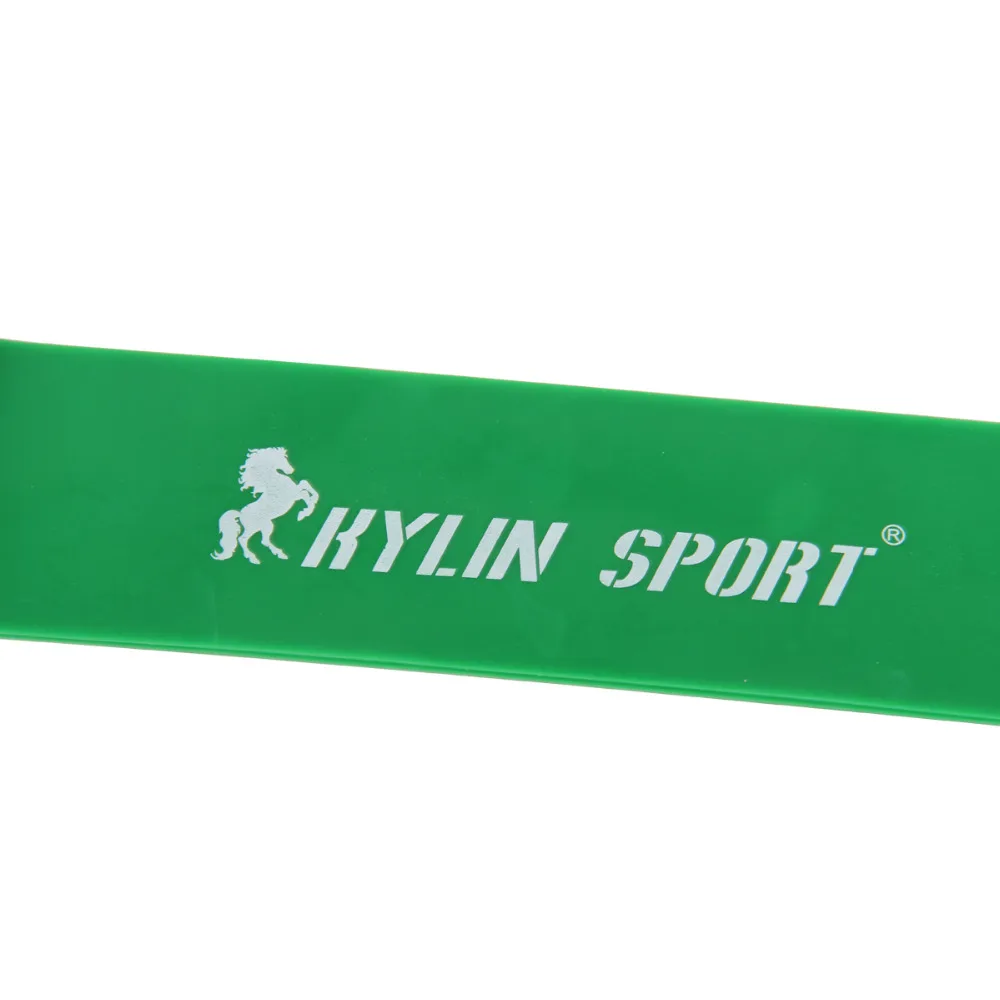 Зеленый латексный эластичный пояс для занятий спортом пилатеса йогой