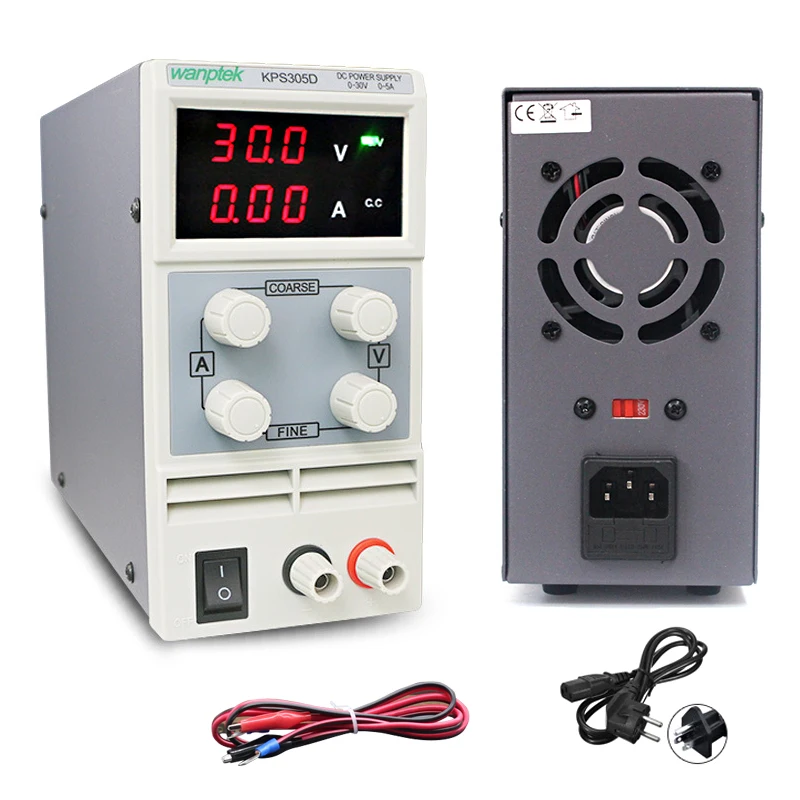 

Лабораторный мини-источник питания KPS305D, регулируемый цифровой светодиодный импульсный источник питания 0,1 в А, регуляторы напряжения, исто...