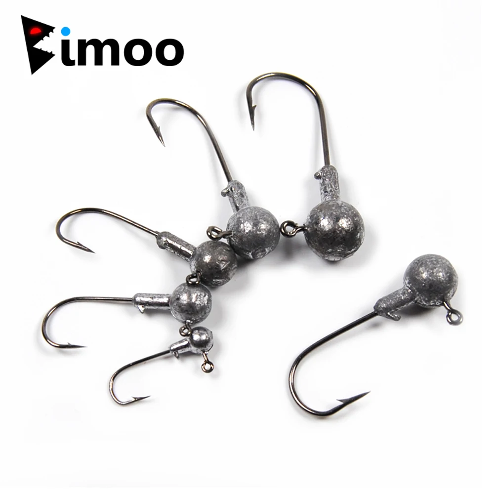 

Bimoo 20 шт. свинцовая Мормышка 9 г 6 г 4 г 3 г 1 г 2/0 1/0 #2 #4 #6 крючок с бородкой Мягкая приманка искусственные рыболовные крючки