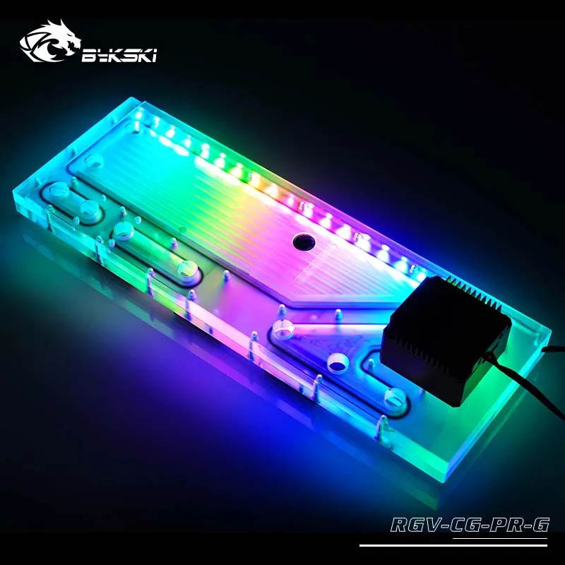 Пластина водяного охлаждения Bykski RGV-CG-PR-G для COUGAR Gemini T чехол RBW(5 В)/RGB(12 В) подходит