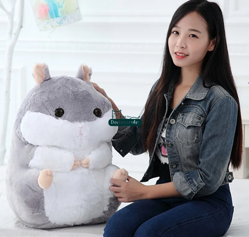 Dorimytrader Japan Cartoon Hamster Плюшевые игрушки Big Soft Мягкая симпатичная игрушка для хоккея для детей Подарок 24inch 60cm 2 цвета DY60856