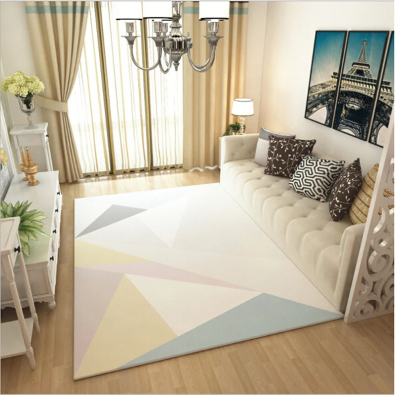 

Large Nordic Style Soft Carpets For Living Room Bedroom Area Rug Home Floor Delicate Hot Sale Carpet Kid Play Living Room Carpet