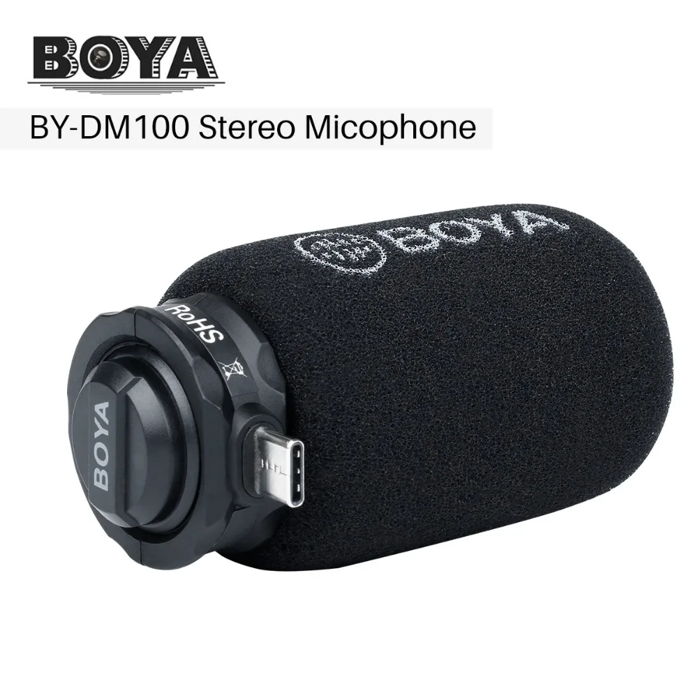 BOYA BY DM100 цифровой стерео микрофон для телефона конденсаторный с разъемом Type C