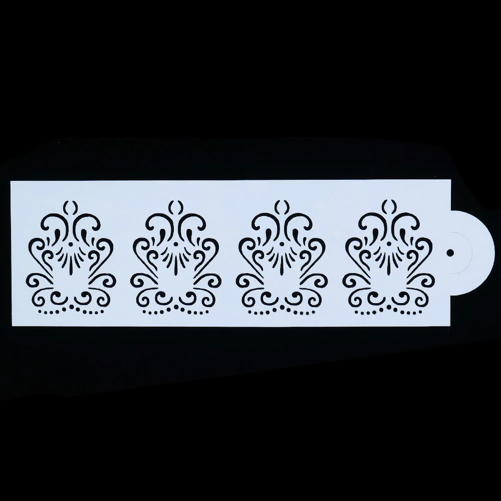 4 шт./компл. кружевная рамка Принцесса Корона цветок многоразовый трафарет
