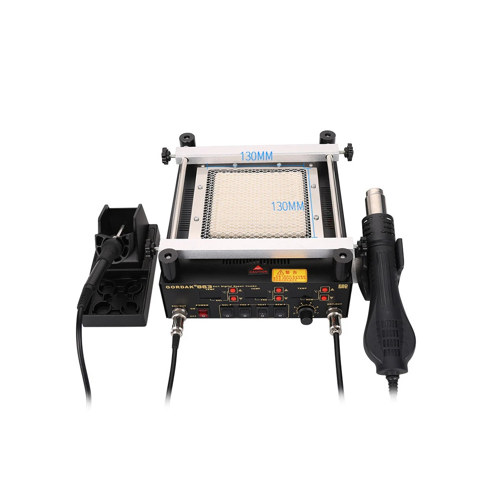 Паяльная станция BGA Rework 3 в 1 Электрический паяльник Digita тепловая пушка с горячим