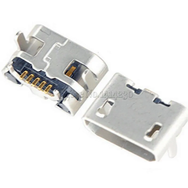 10 шт. Ox рога micro usb 5pin USB гнездовой разъем Бесконтактный DIP для зарядки|horn wav|horn mp3usb gps