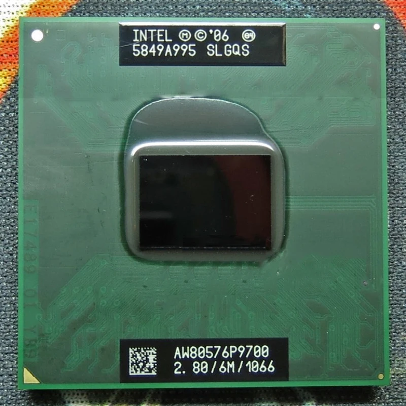 Оригинальный процессор INTEL Core 2 Duo P9700 кэш память 6 МБ/2 8 ГГц/1066/двухъядерный для