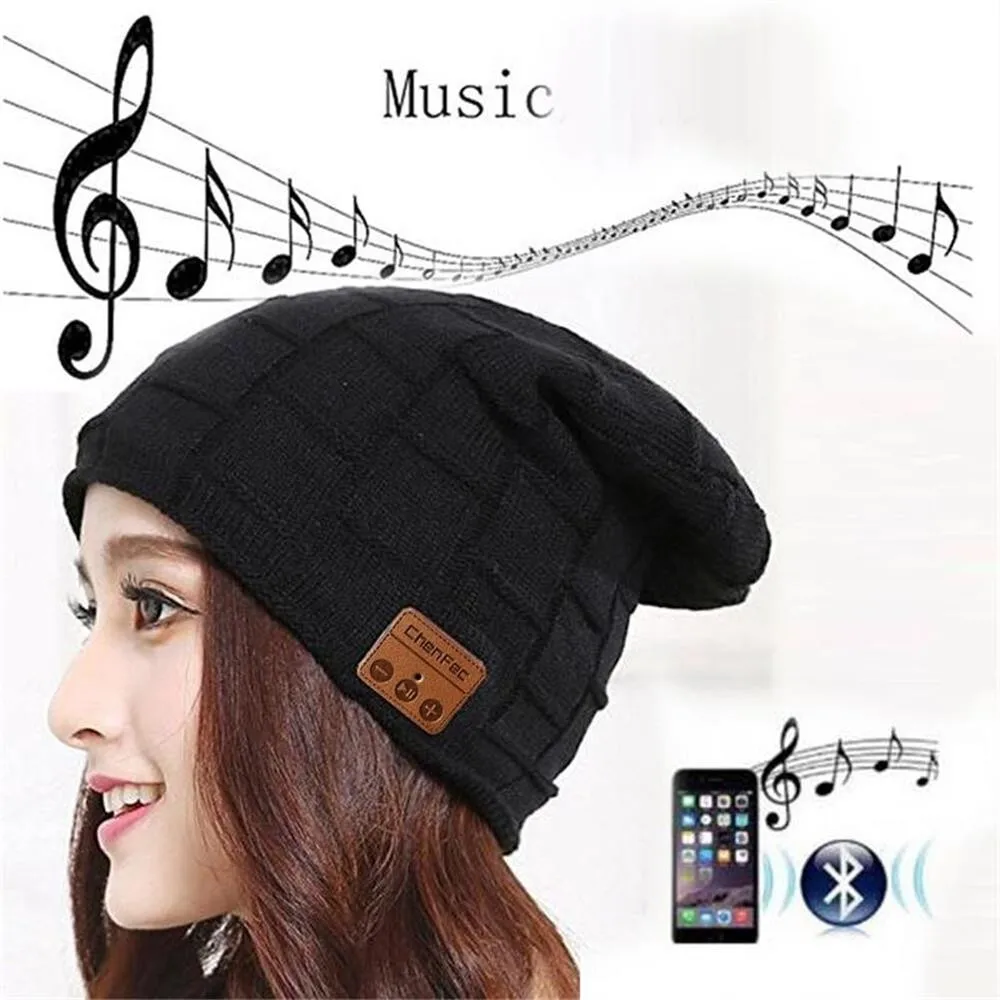 YourTribe Beanie Hat cap беспроводные Bluetooth наушники смарт с микрофоном зимние спортивные