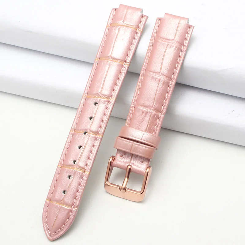 5 Bullet кожаный ремешок для часов из телячьей кожи для Casio Sheen-3034 Дамский цветной браслет 16X10 мм Черный Коричневый Белый Красный - Цвет ремешка: 5