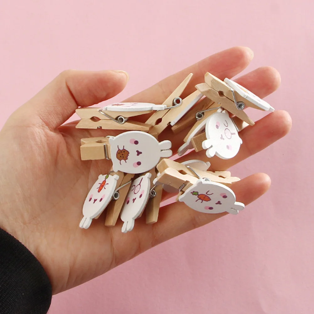 10 шт. фото прищепки расходные материалы мультфильм кролик закуски бумага