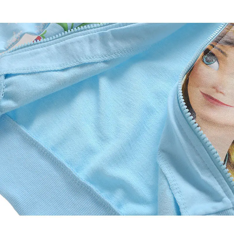 Girls Spring Autumn Hoodies Costume Fashion Long Sleeve Zipper Casual Sweatshirt Outerwear 2 3 4 5 6 Years