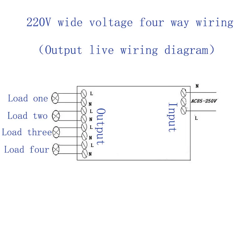 AC85v ~ 250V 110V 220V 230V 4CH RF беспроводной пульт дистанционного управления релейный