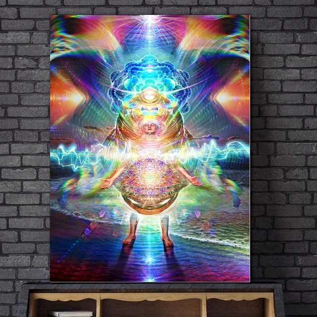 Абстрактное художественное абстрактное полотно с изображением Адама Скотта