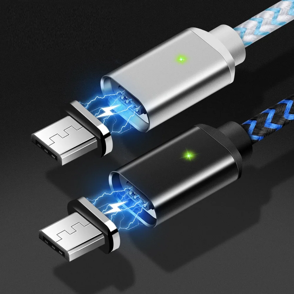 Магнитный кабель Micro USB FONKEN 3A для быстрой зарядки, кабель для телефона, быстрая зарядка, синхронизация данных, Пылезащитная заглушка, магнитные кабели для мобильных телефонов Android