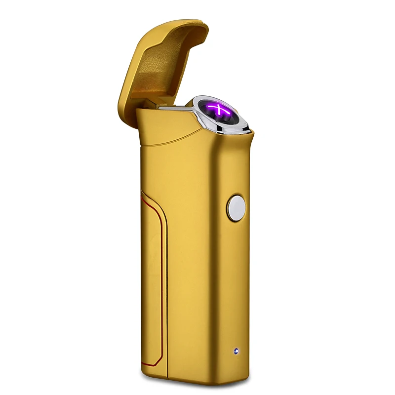 Металл двойной крест дуги USB сменная электрическая зажигалка плазменная ветрозащитная электронная сигарета, сигара зажигалки импульсный перезаряжаемый