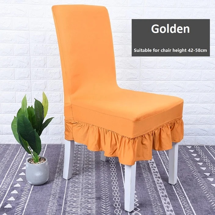 ChairCoversPattern14 Отличная универсальная юбка спандекс эластичный Чехол для стула Ruched Чехол для стула Конференц-отеля чехлы для стула стрейч - Цвет: ChairCoversPattern14