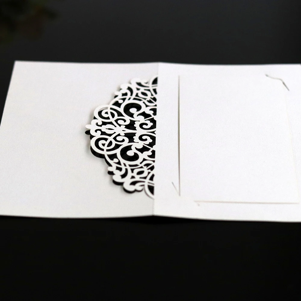 Для вечерние 50 шт./упак. кружевной край стола Место сувенир Декор именные карты