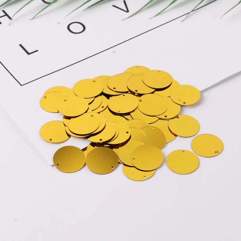 Dark Gold 10 г/упак. Круглый блесток 6 мм 8 мм 10 мм 15 мм 20 мм Швейные Блестки для судов, аксессуары и украшения, свадебное платье Craft 28 Цвет - Цвет: Dark Gold