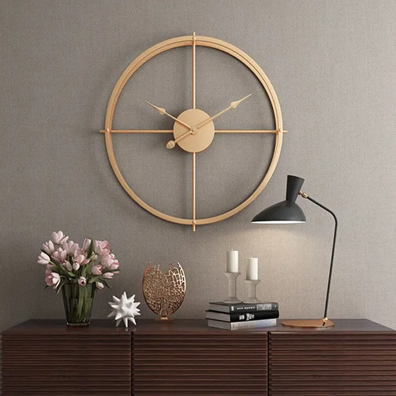 Brief 3d European Style Silent Watch Wall Clock Modern Design for Home Office Decorative Hanging Clocks Wall Home Decor