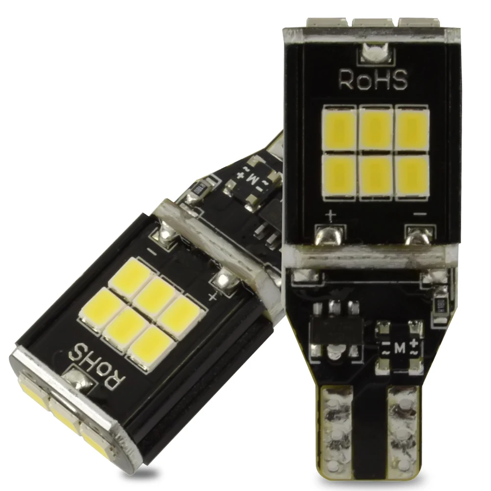 2 шт. Автомобильные светодиодные лампы T15 W16W 921 912 906 6000|car light|bulbs for carbulb led |