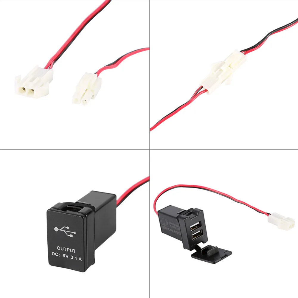 Зарядное устройство с двумя USB портами 5 В 3 1 А|car socket adapter|dual usb powercar power |