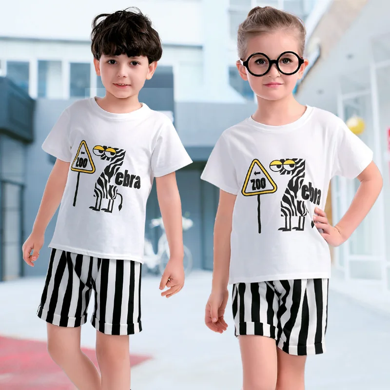 Детская школьная форма с короткими рукавами для детского сада морская Одежда