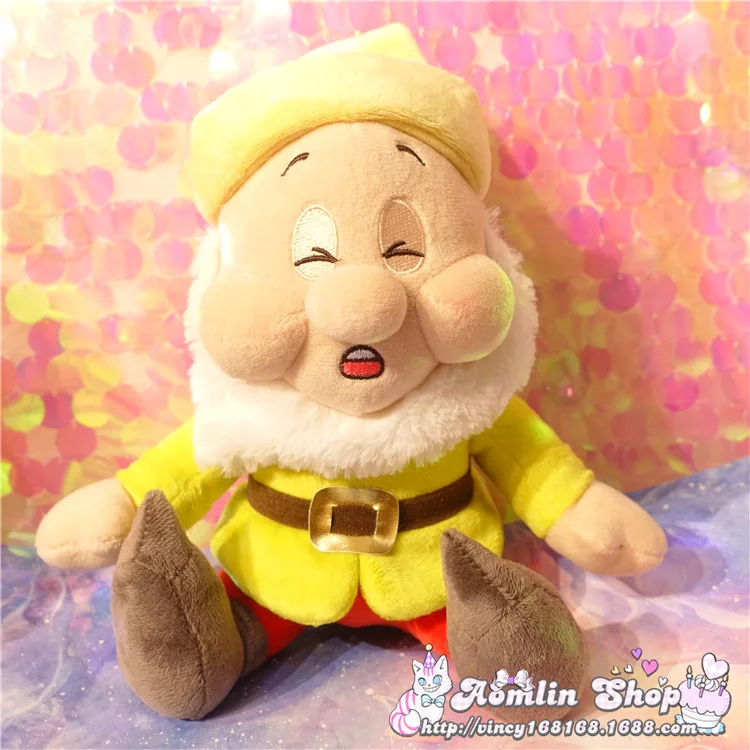 Белоснежка и семь гномов плюшевые куклы 25 см 10 ''счастливый сонный Doc Sneezy Dopey Grumpy Bashful Игрушки для девочек Подарки