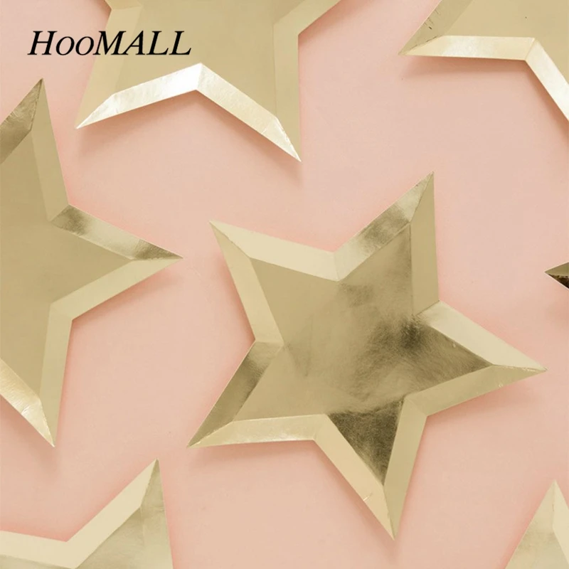 Hoomall 8 шт. одноразовая посуда новинка Мультяшные бумажные тарелки детская