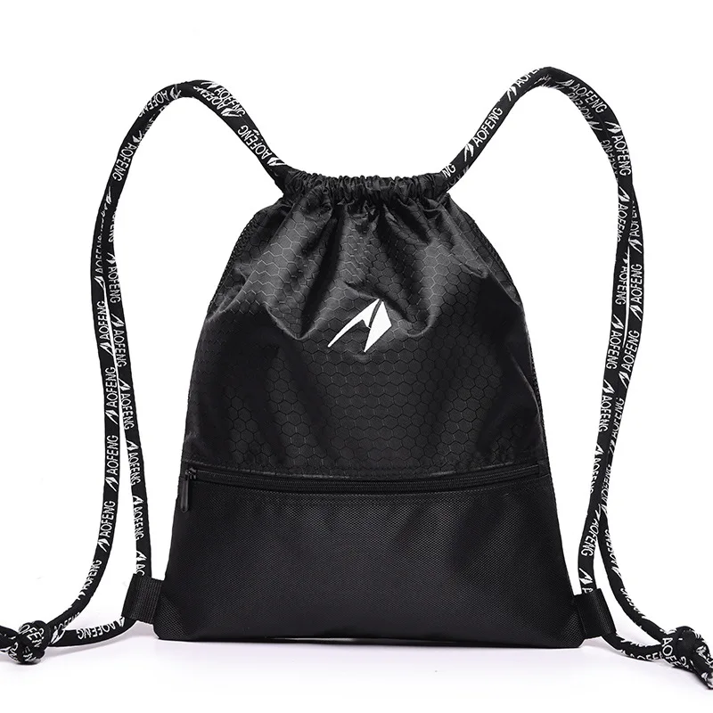 

High Capacity Man Woman Drawstring Basketball Backpack Outdoor Sport Trave Hiking Multi-functional Storage Gym Bags