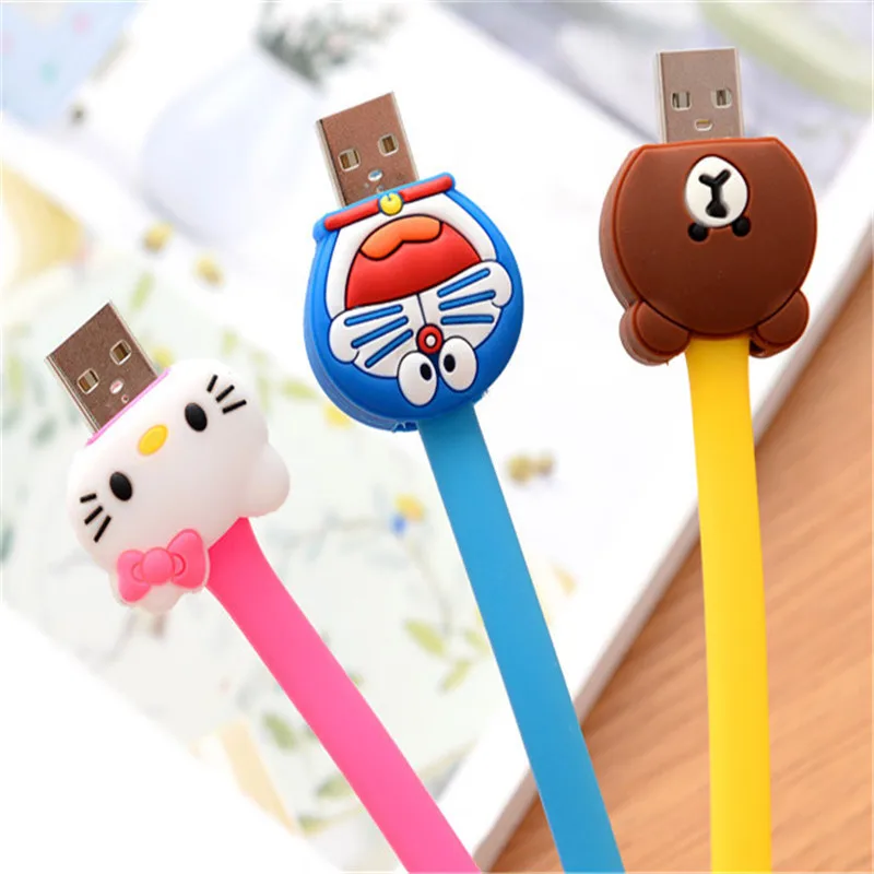 Usb лампа BinFul с мультипликационным принтом гибкая яркая мини 6 светодиодами для