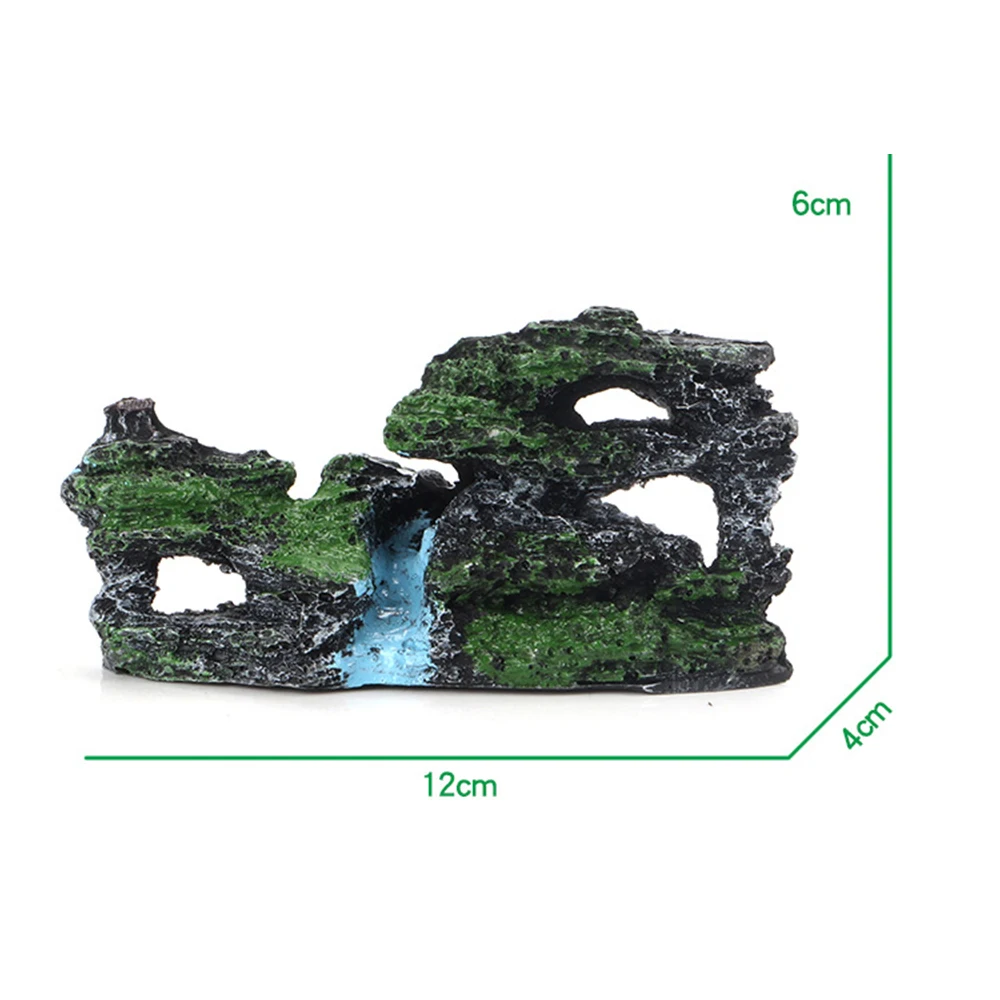 Новый аквариум с видом на горы каменная смола рокерия скрывающая пещеру
