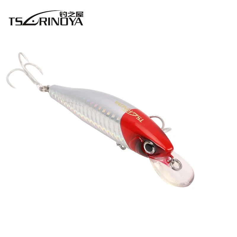 TSURINOYA погружающаяся Приманка Minnow 85mm14g Дайвинг 1 0 м тройной крючок длинное литье