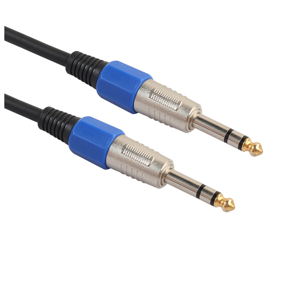6.35mm to Audio Cable Male For Electric Guitar Mixer Stereo Cable(3 Meter) Black+Blue | Спорт и развлечения