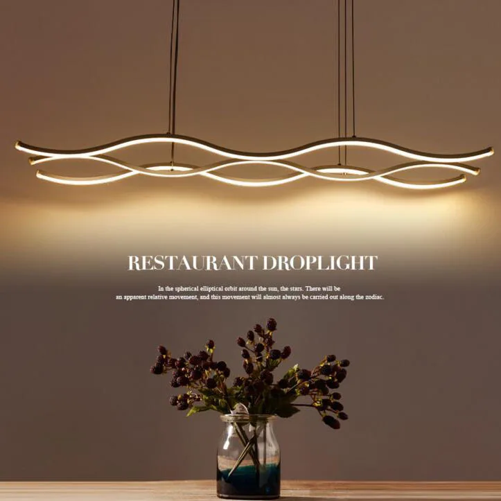 Офисный Креативный светодиодный подвесной светильник S современный простой