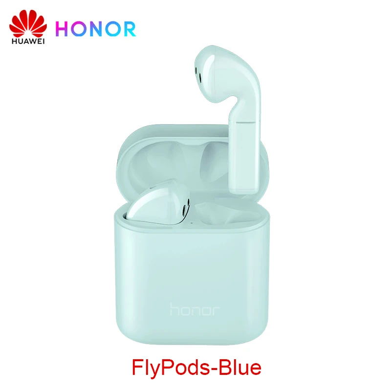 FlyPods-Blue Беспроводные наушники-вкладыши huawei Honor Flypods, водонепроницаемые наушники с динамическим управлением, Беспроводная зарядка Bluetooth 5,0 Flypods Pro Lite - Цвет: FlyPods-Blue