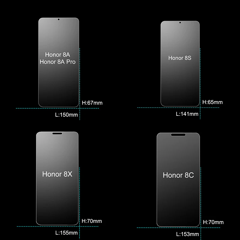 Закаленное стекло для huawei Honor 8X 8A 9X Pro защита экрана Honor 8A 8S 8C Защитное стекло для huawei Honor 8X 9X Pro