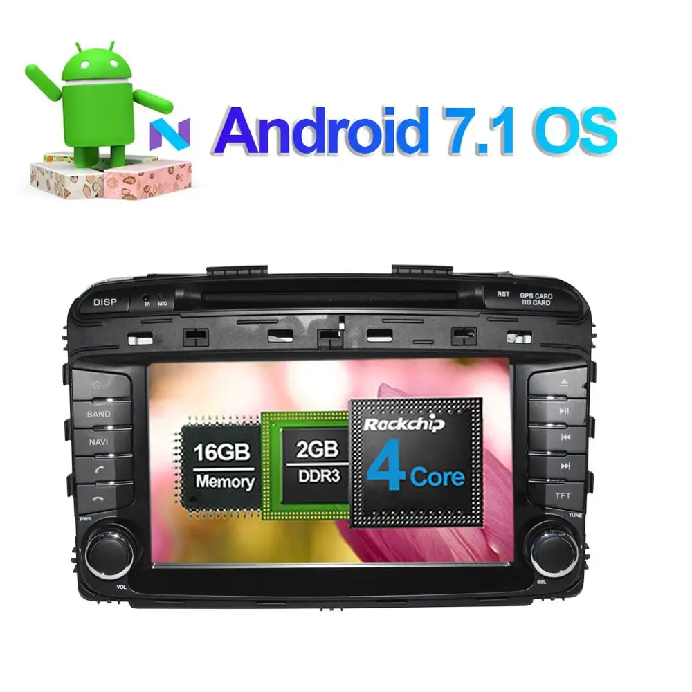 8 дюймовый Android 7 1/8 0 Восьмиядерный 4 Гб ОЗУ 32 ПЗУ автомобильное радио стерео GPS