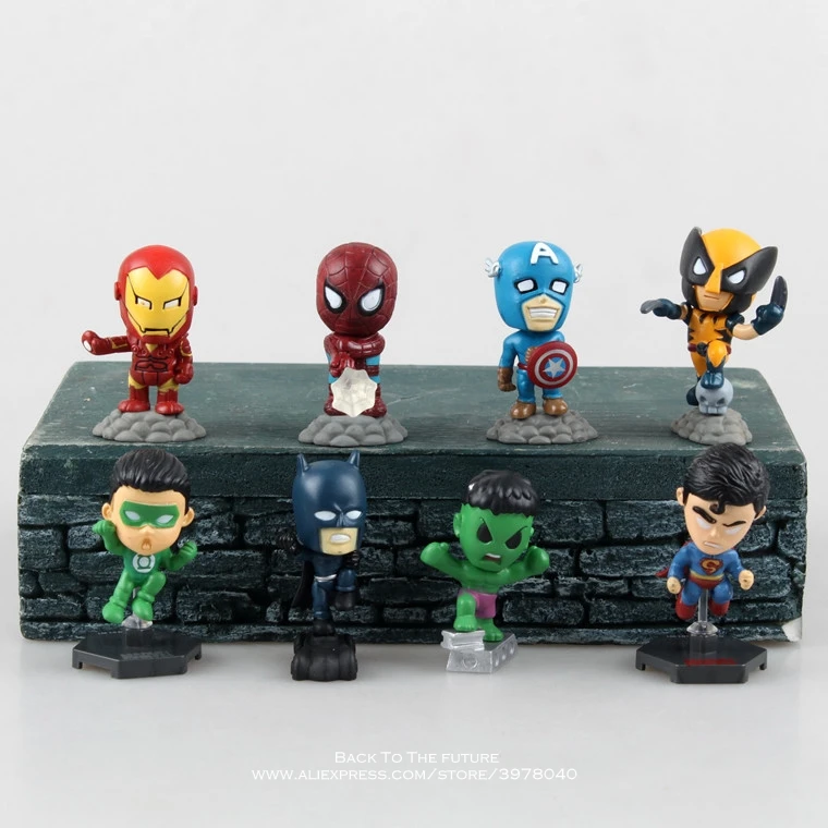 Фигурка героя из мультфильма Marvel 5 см 8 шт./компл.|Игровые фигурки и трансформеры| |