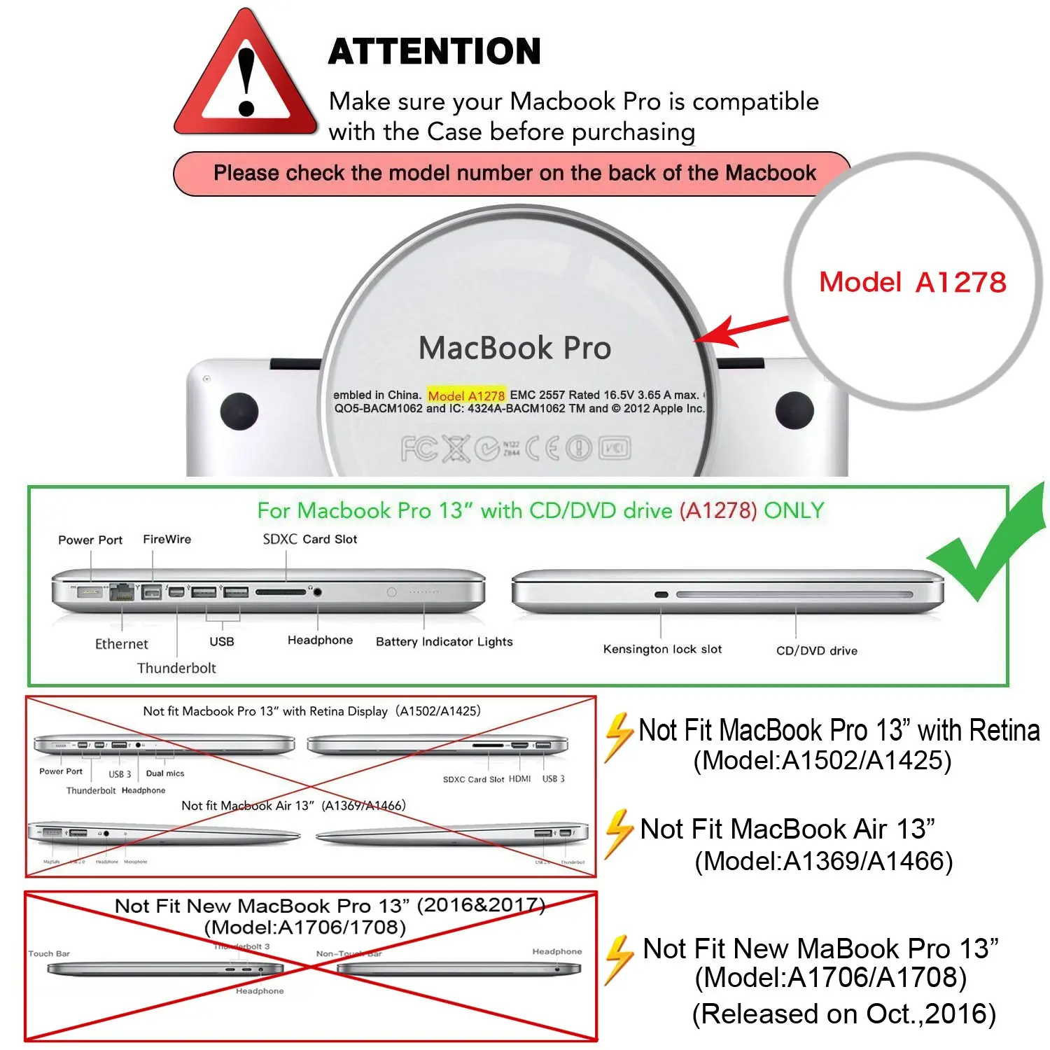 Пластиковый жесткий чехол с рисунком + для клавиатуры только старых MacBook Pro 13