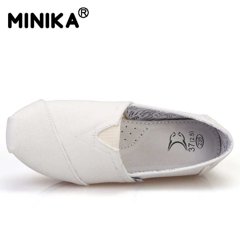 Minika женская обувь лоферы на плоской подошве Повседневная дышащая Женские туфли