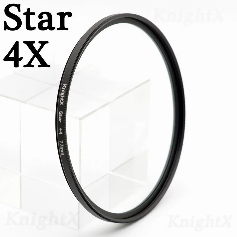 Фильтр объектива KnightX UV ND Star для canon sony nikon 52 мм 55 мм 58 мм 67 мм 77 мм 500d 1200d 400d d5100 dslr d70 d5300 комплект - Цвет: Star 4X
