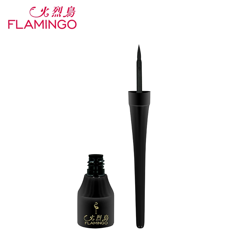 FLAMINGO 2pcs Anti-blooming Long-lasting Easy to Wear Black Natural Safe Liquid Eyeliner Trackable Shipping Way Guyliner |