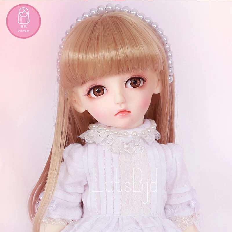 Парик для куклы BJD shinee LutsbjdlHoney Delf Размер 5 6 дюймов 1/6 высокотемпературный прямой