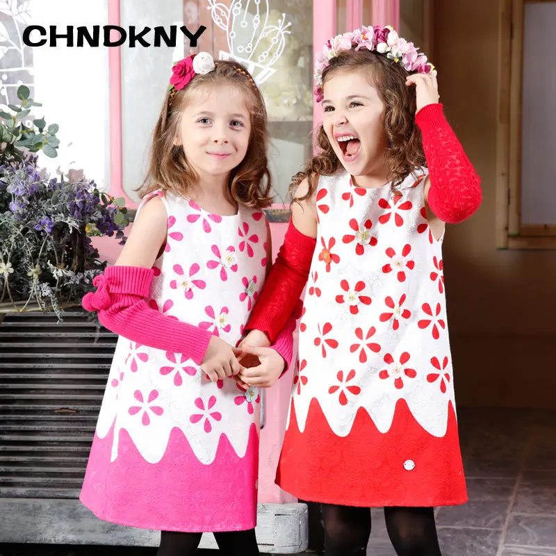 ChildDkivy/Детские платья для девочек Коллекция 2017 года Сезон осень-зима Праздничные