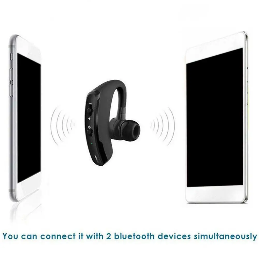 Bluetooth наушники с шумоподавлением, Бизнес Беспроводная bluetooth-гарнитура с микрофоном для водителей, спорта, громкой связи, беспроводная