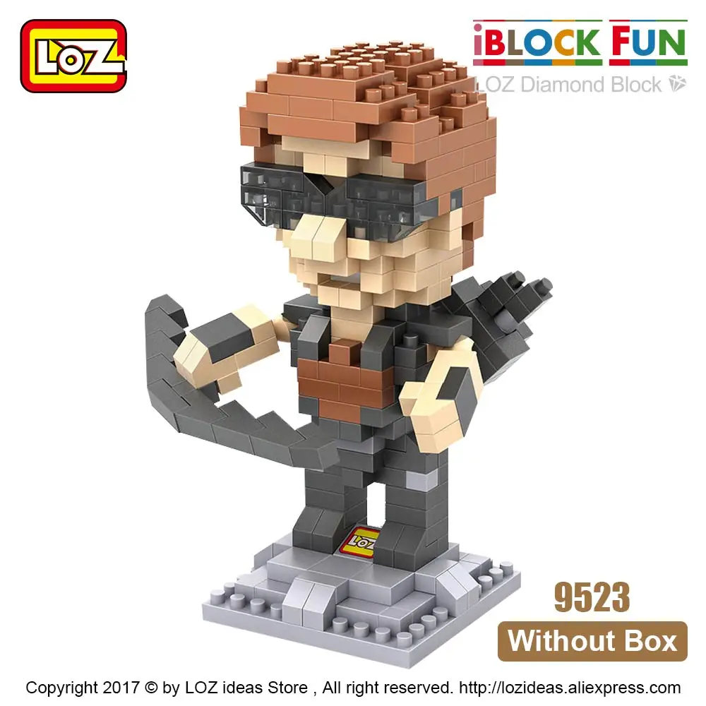 9523 Without Box LOZ, алмазные блоки, супергерои, строительные блоки, Мини фигурки, Детские супергерои, кирпичи, пластиковые сборные игрушки для детей - Цвет: 9523 Without Box
