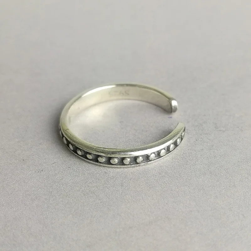 Богемные винтажные серебряные круглые кольца для женщин бижутерия подарок