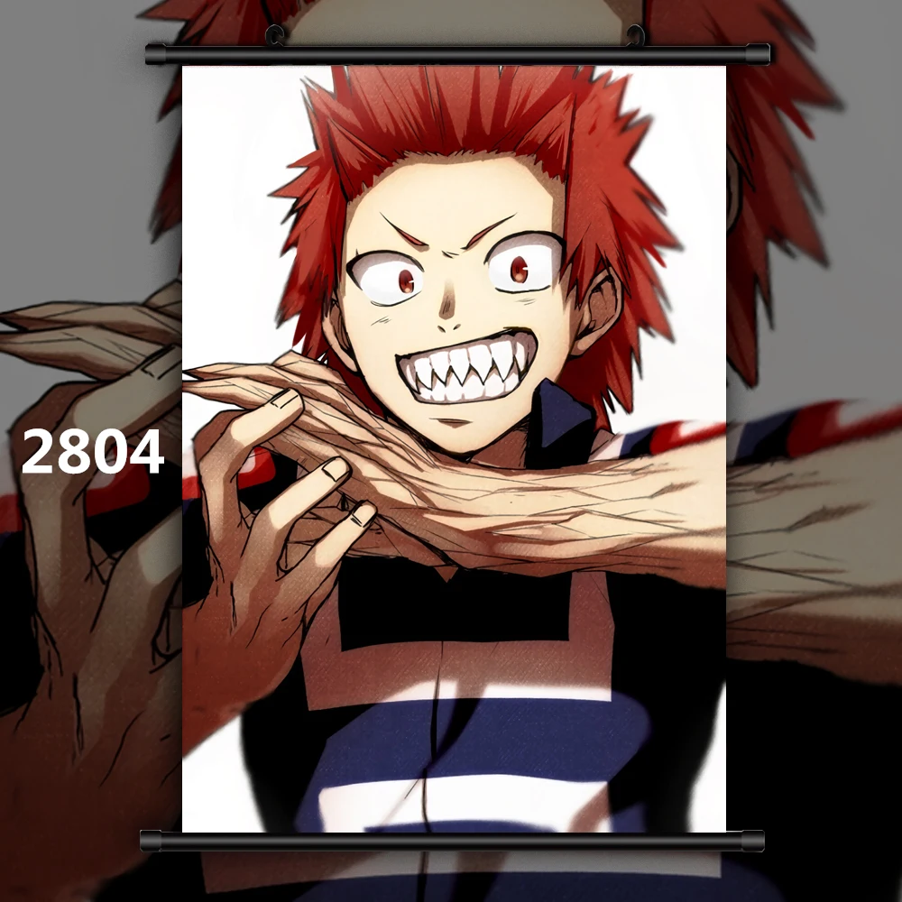 2804 Boku no My Hero Academy Midoriya Bakugou Shoto Dabi Kirishima Аниме Манга настенный плакат свиток F - Цвет: 2804